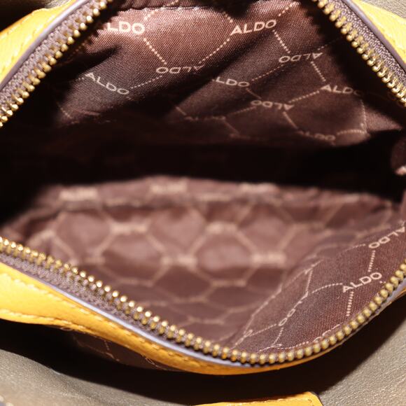 Aldo Mustard Yellow Tassel Crossbody Bag – Circle Ring Detail – Read Description - Picture 5 of 6